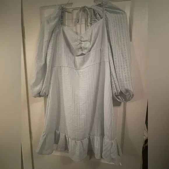 SHEIN Plaid Peekaboo Tie Back A-line Dress (Retired) - Picture 4 of 4